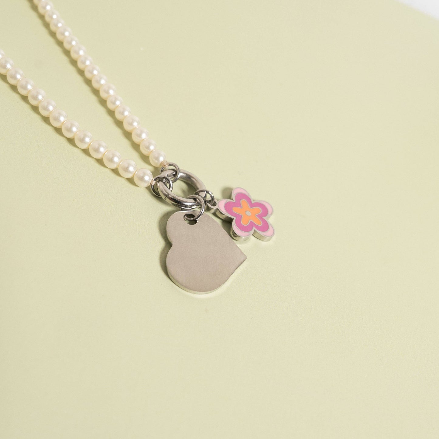 Stainless Steel Polished Heart Pendant