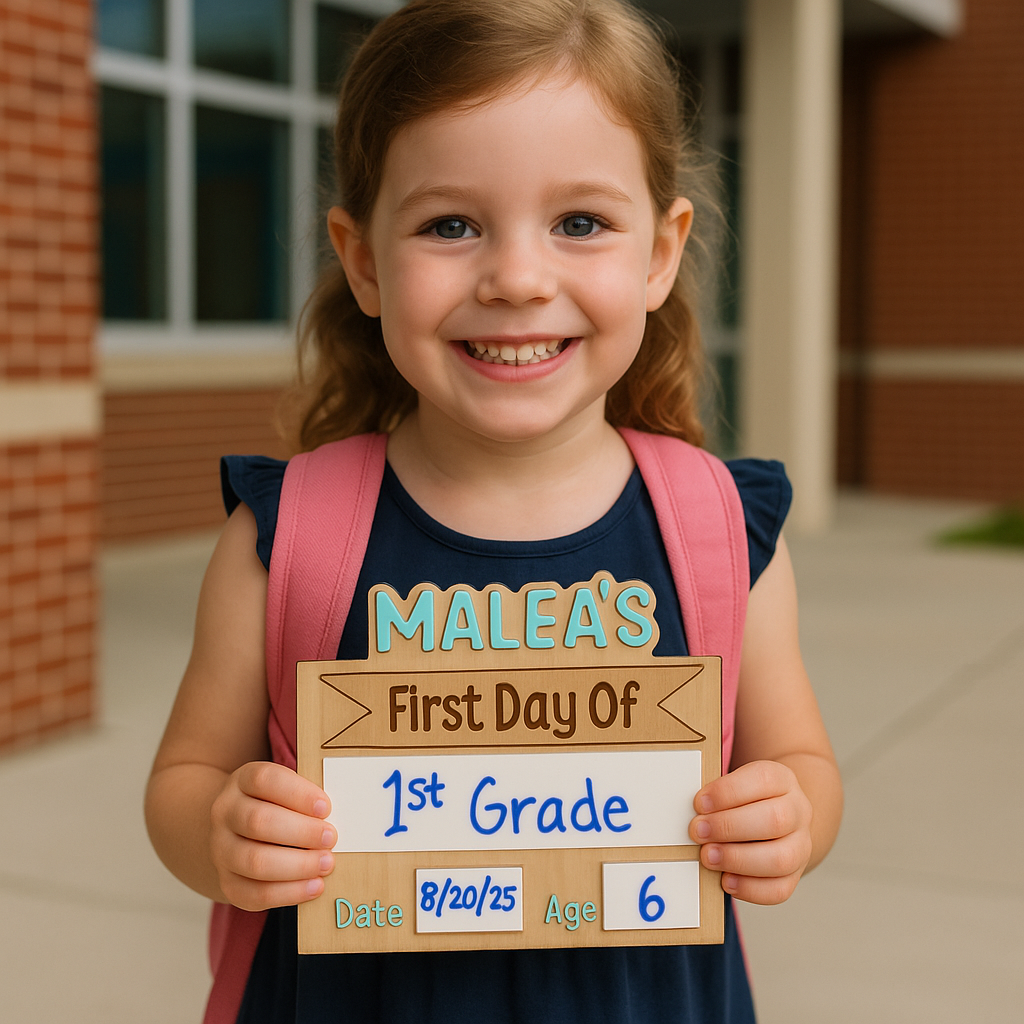 First and Last day of School Photo Prop