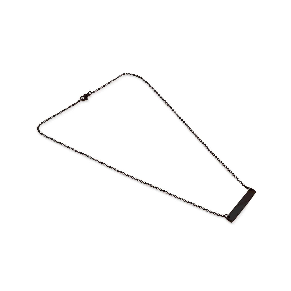 Engravable Horizontal Bar Necklace