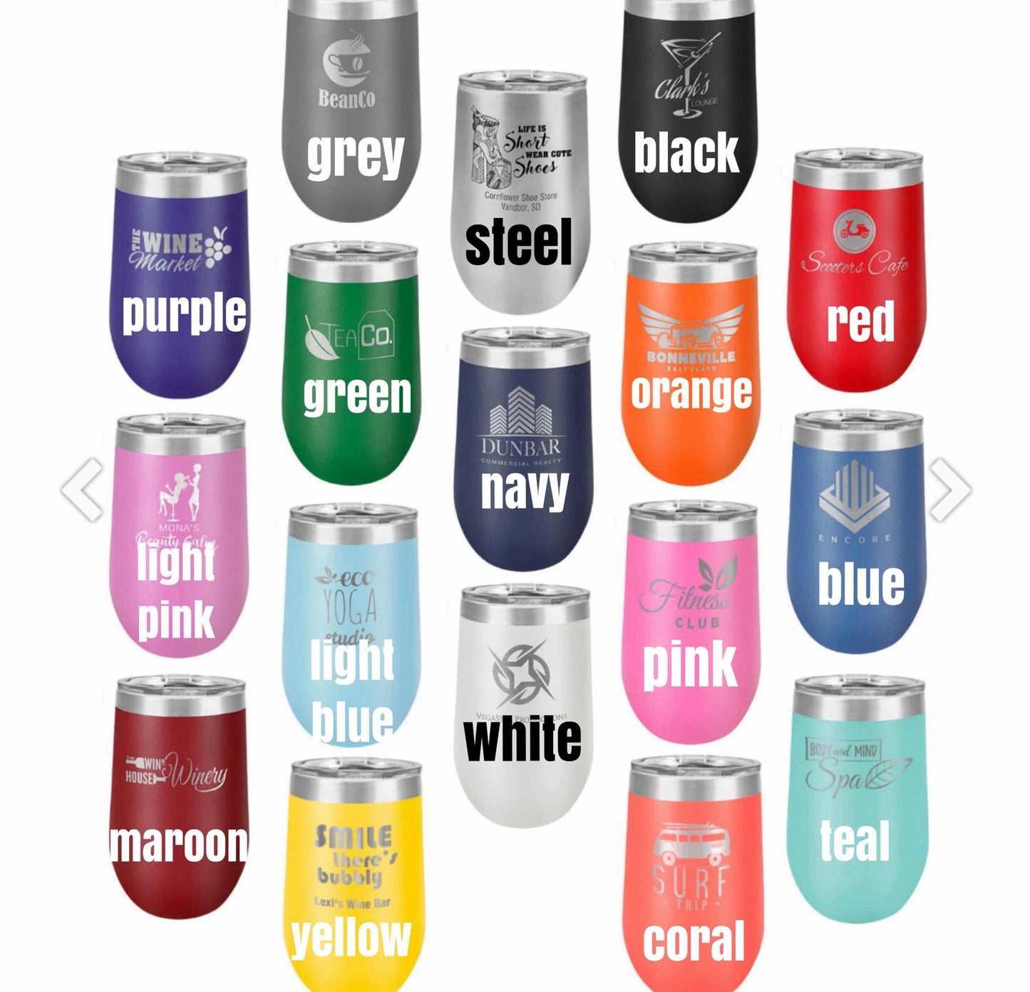 Polar Camel 16 oz. Stemless Tumbler
