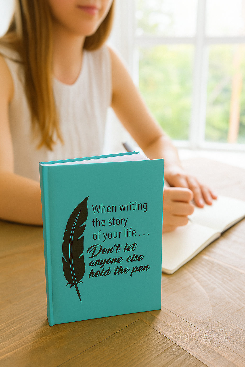 Customizable Leatherette Journal with Lined Notepad