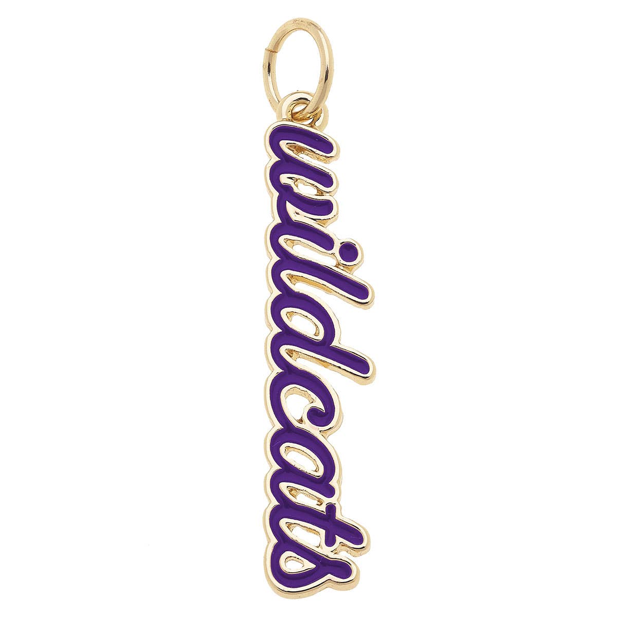 Kansas State Wildcats Enamel Script Charm