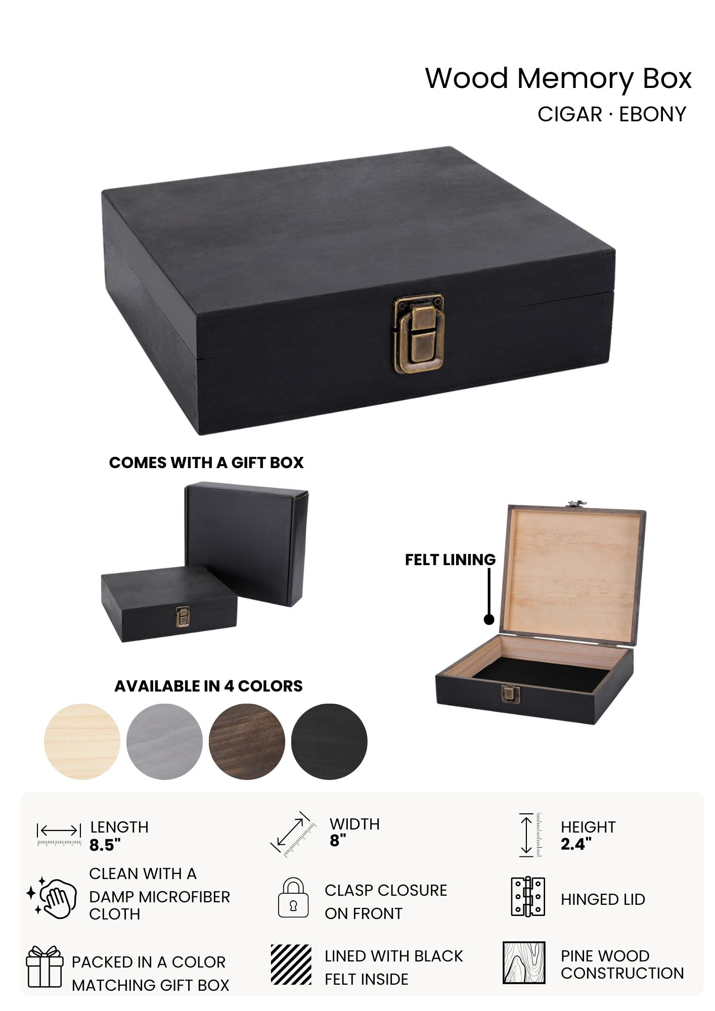 Kansas State Wood Memory Box