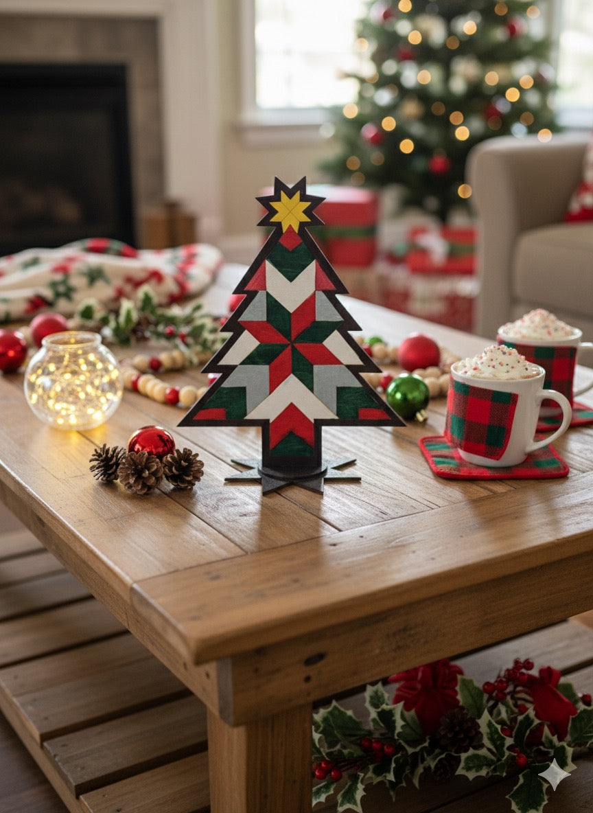 Barn Quilt Cristmas Tree Paint Kit