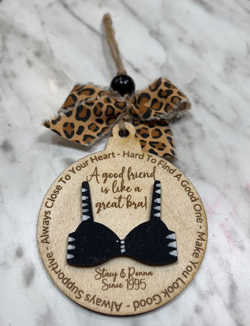 Good Friends Bra Ornament