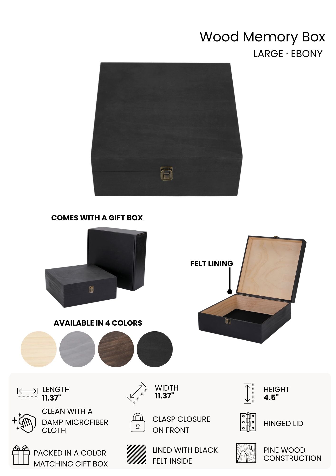 Kansas State Wood Memory Box