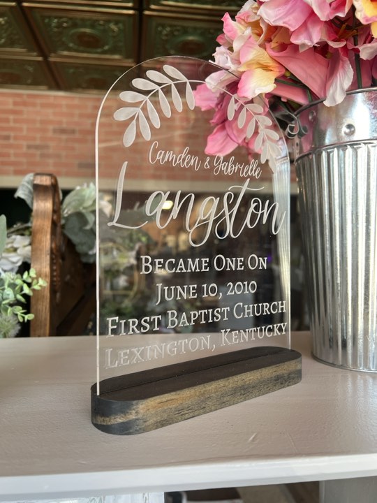 Remembrance Acrylic Sign