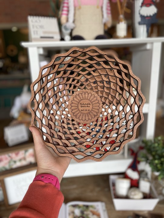 Wooden Fruit Bowl