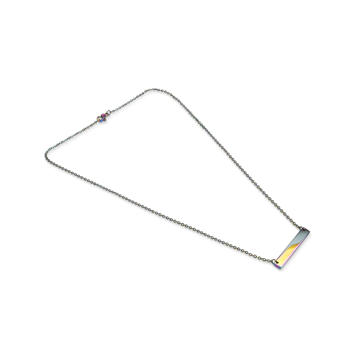 Engravable Horizontal Bar Necklace