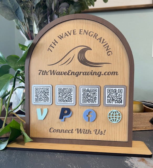 Business QR Code Stand