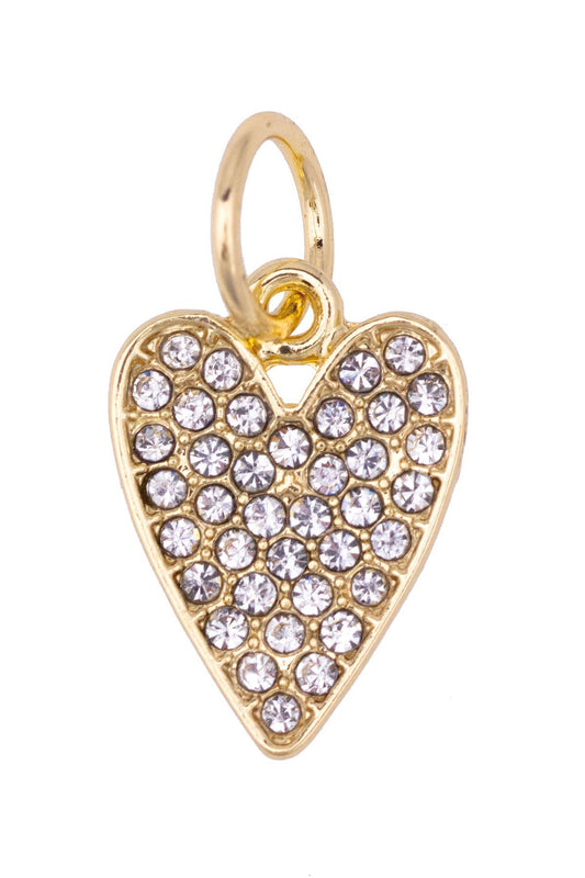 Pave' Heart Charm