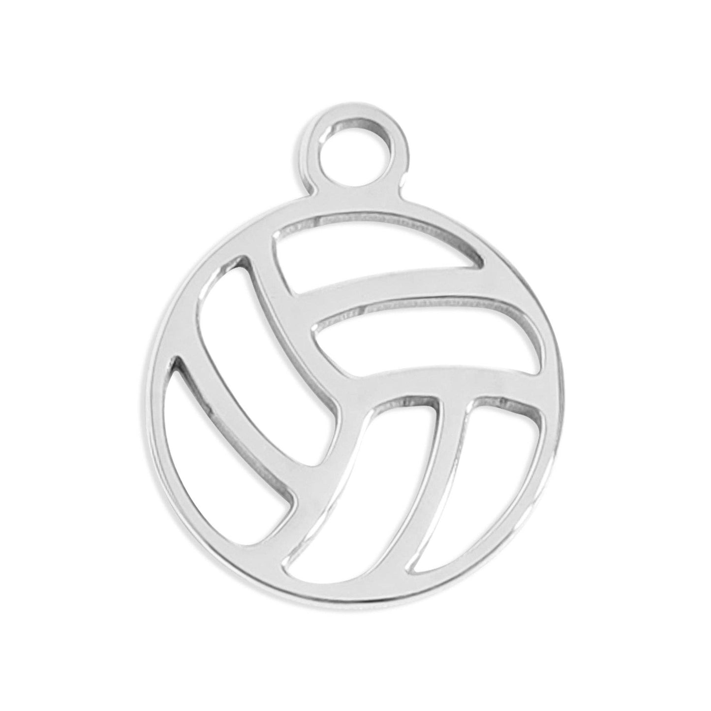 18K Gold PVD Stainless Steel Volley Ball Charm