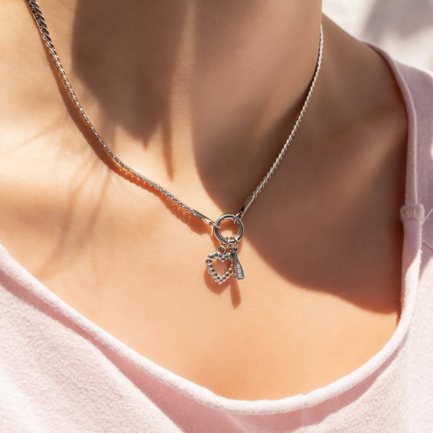 Curb Charm Keeper Necklace