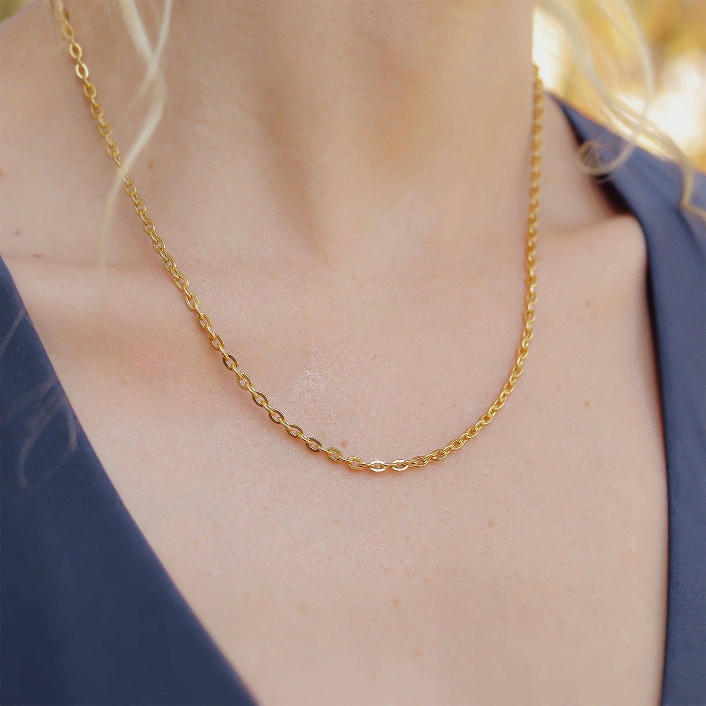 Flat Oval Loop Chain