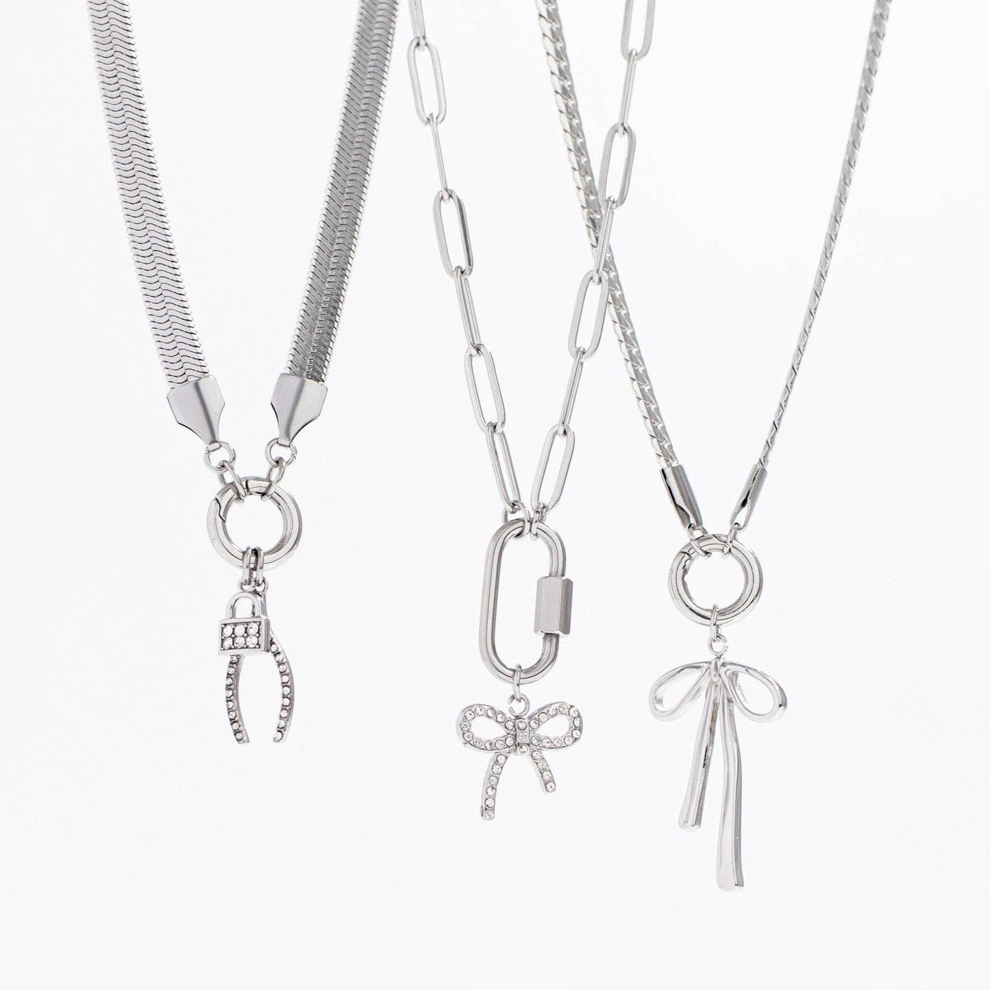 Curb Charm Keeper Necklace