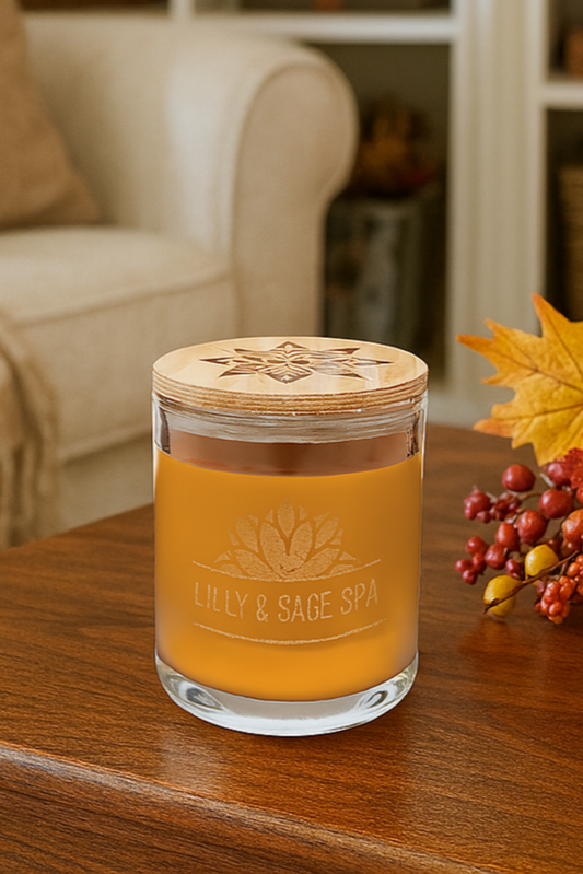 Soy Candle with Bamboo Lid
