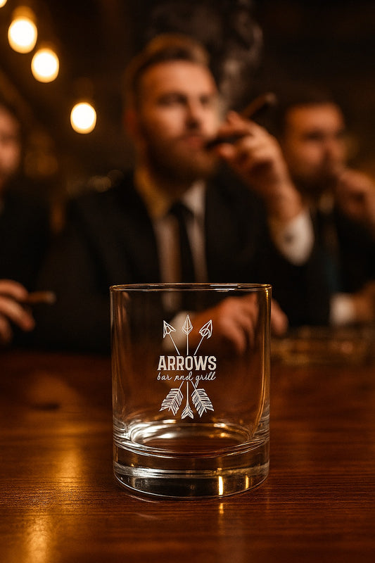 Round Double Old Fashioned Whiskey Glass