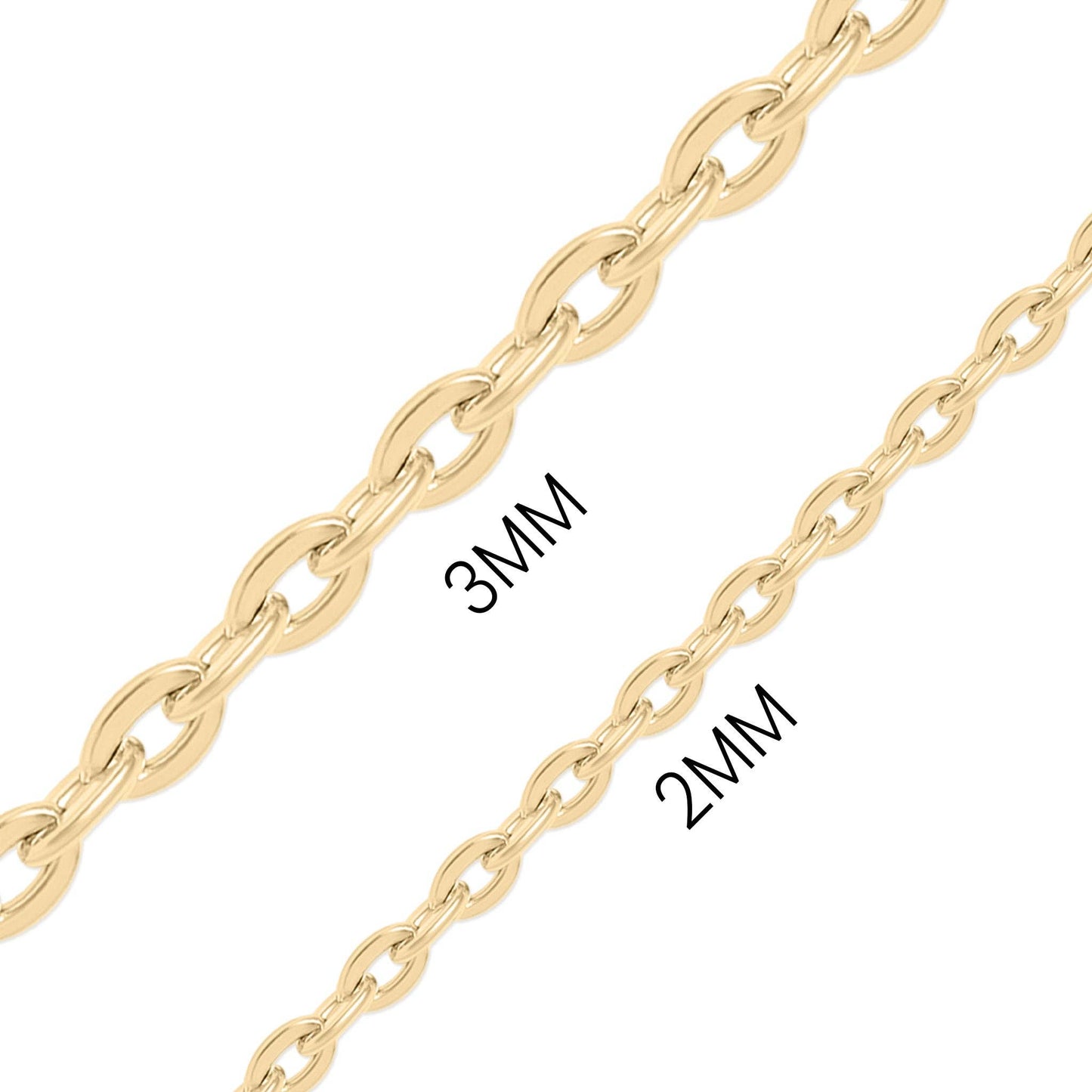 Flat Oval Loop Chain