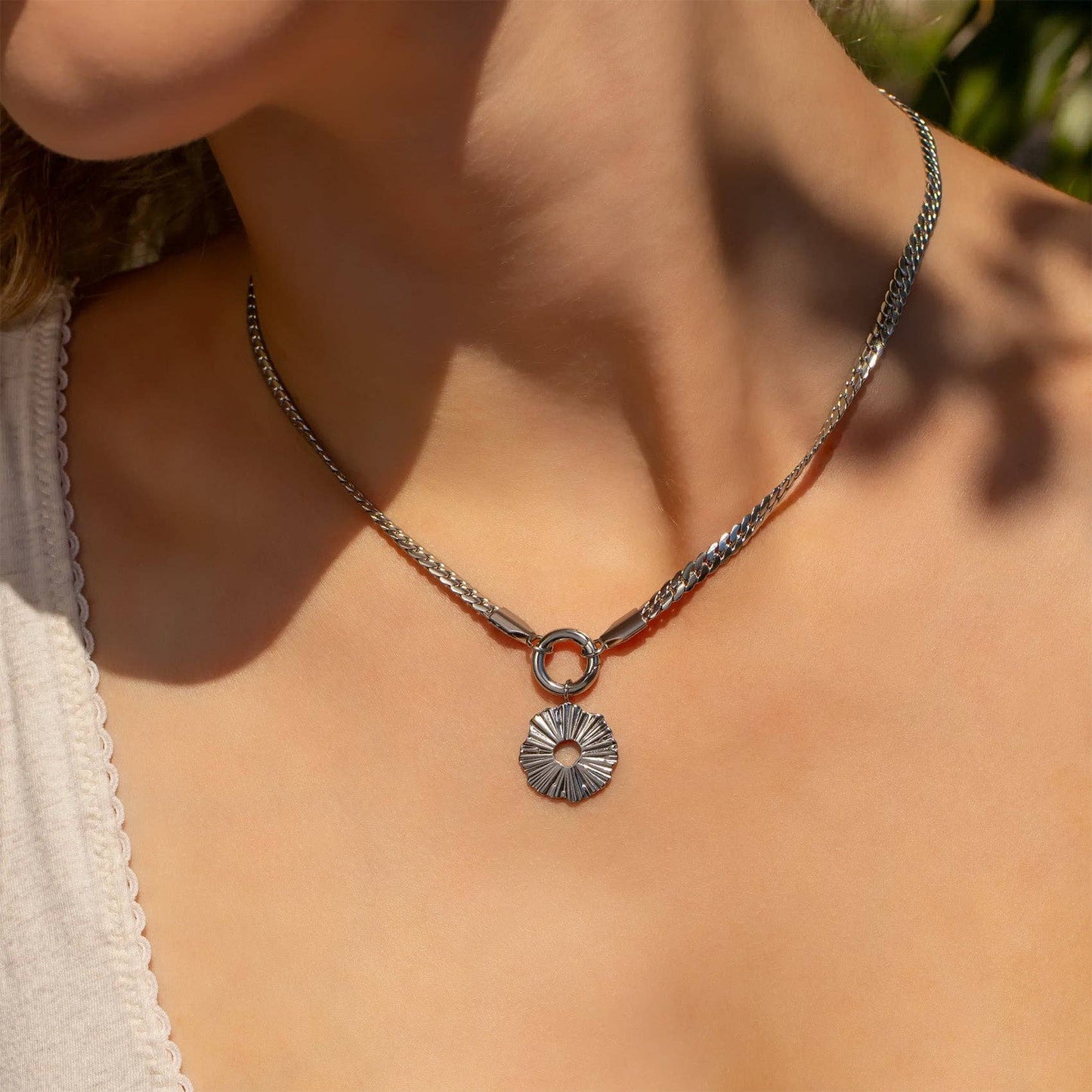 Curb Charm Keeper Necklace