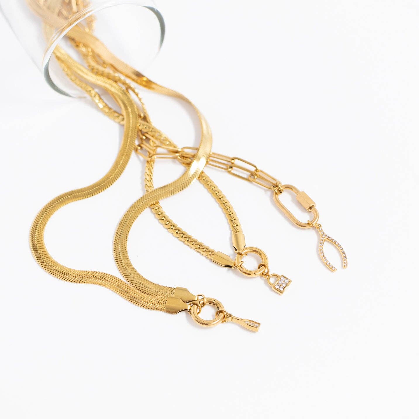 Curb Charm Keeper Necklace