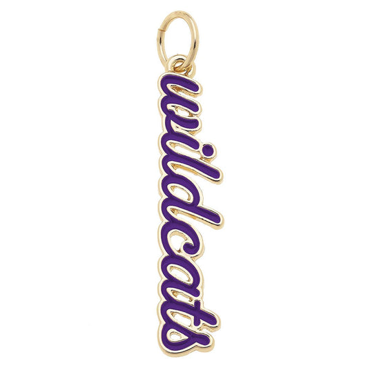 Kansas State Wildcats Enamel Script Charm