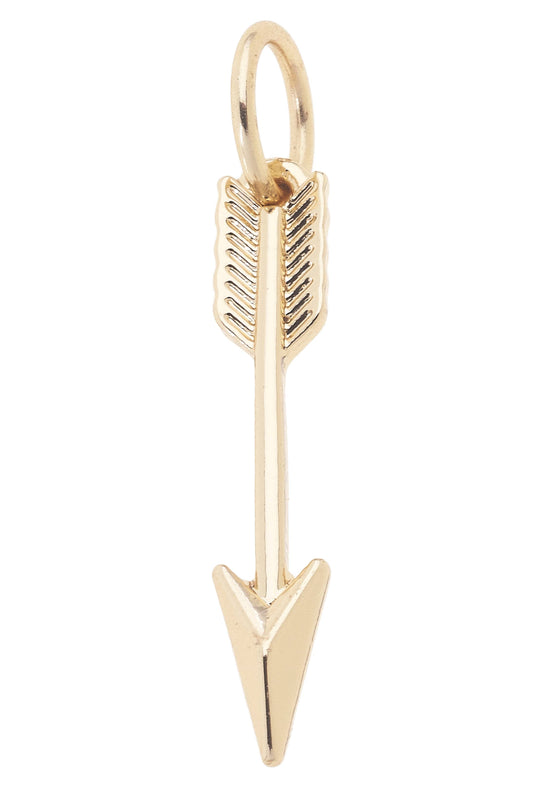 Arrow Charm in Shiny Gold