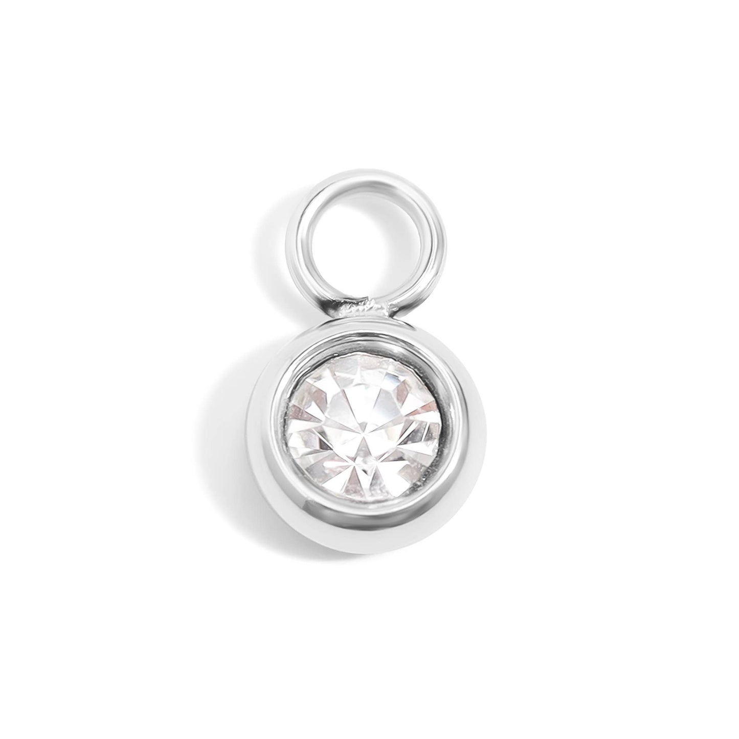 Clear CZ Charm