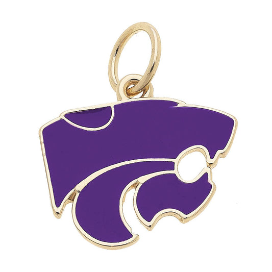 Kansas State Wildcats Enamel Logo Charm