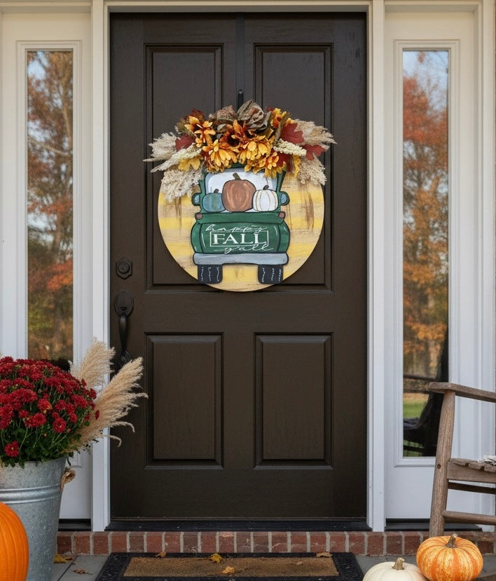 Happy Fall Doorhanger Sign