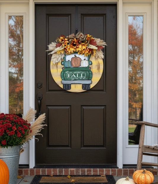 Happy Fall Doorhanger Sign