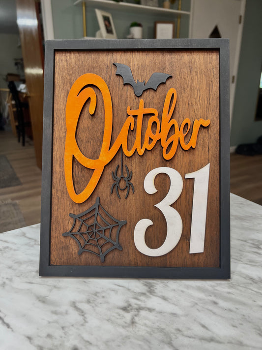 October 31 Sign