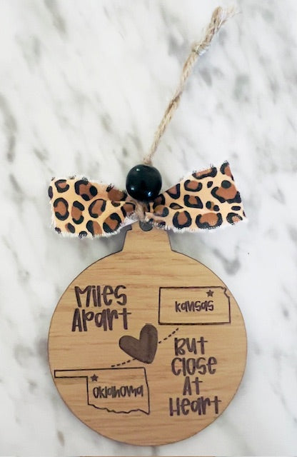 Miles Apart Ornament