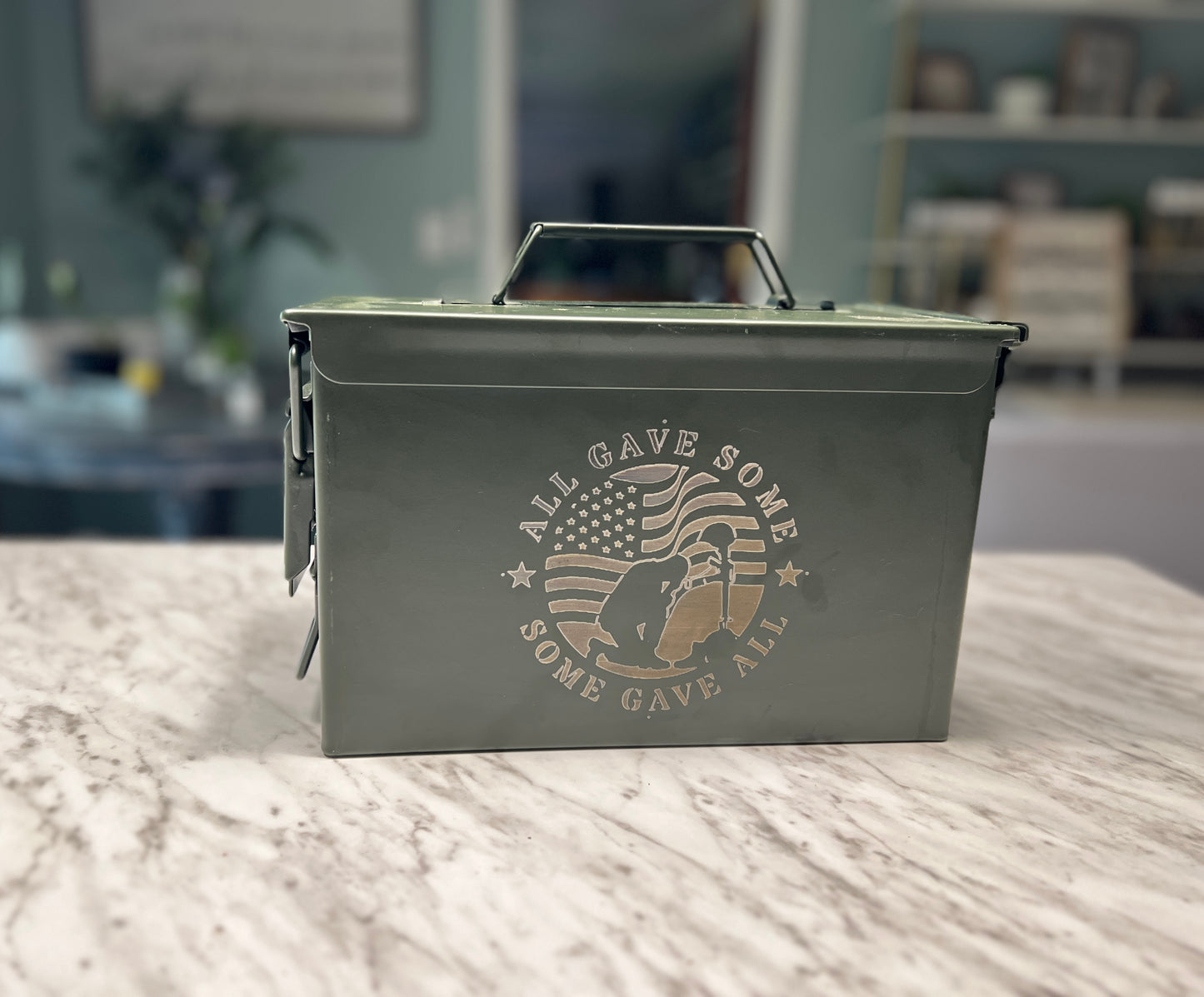 Engravable Metal Ammo Can with Removable Lid