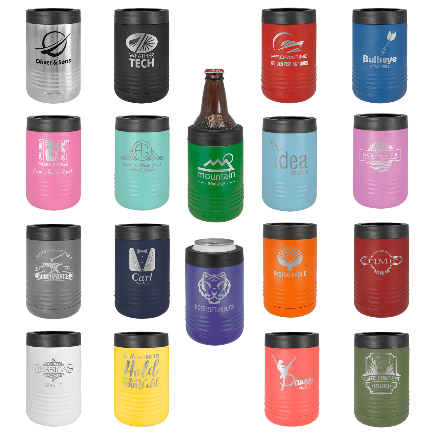 Polar Camel Black Stainless Steel Vacuum Insulated Beverage Holder