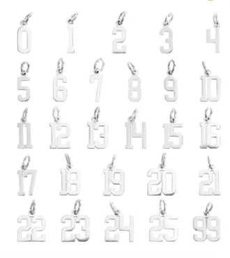 Sport Number Pendant