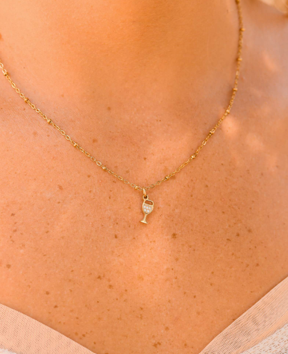 Wine Glass Charm