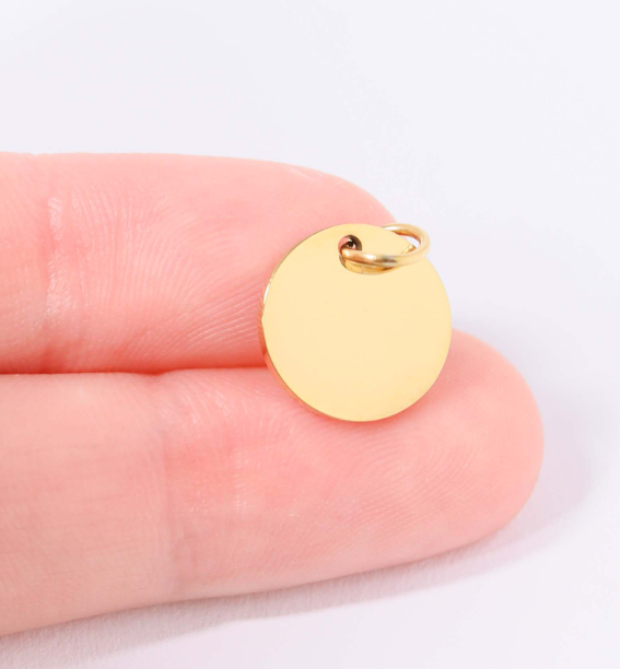 Blank Round Pendant Charm