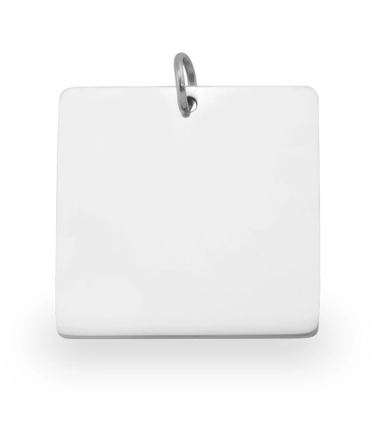 Blank Square Charm