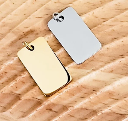 Blank Rectangle Charm