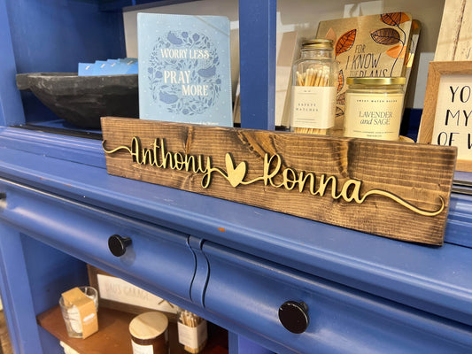 Personalized Name Board