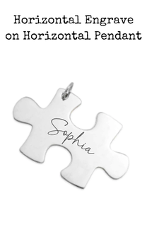 Stainless Steel Puzzle Piece Pendant