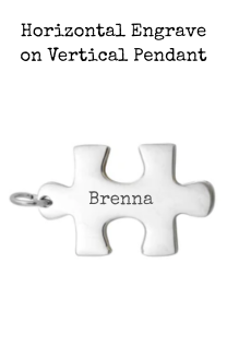 Stainless Steel Puzzle Piece Pendant