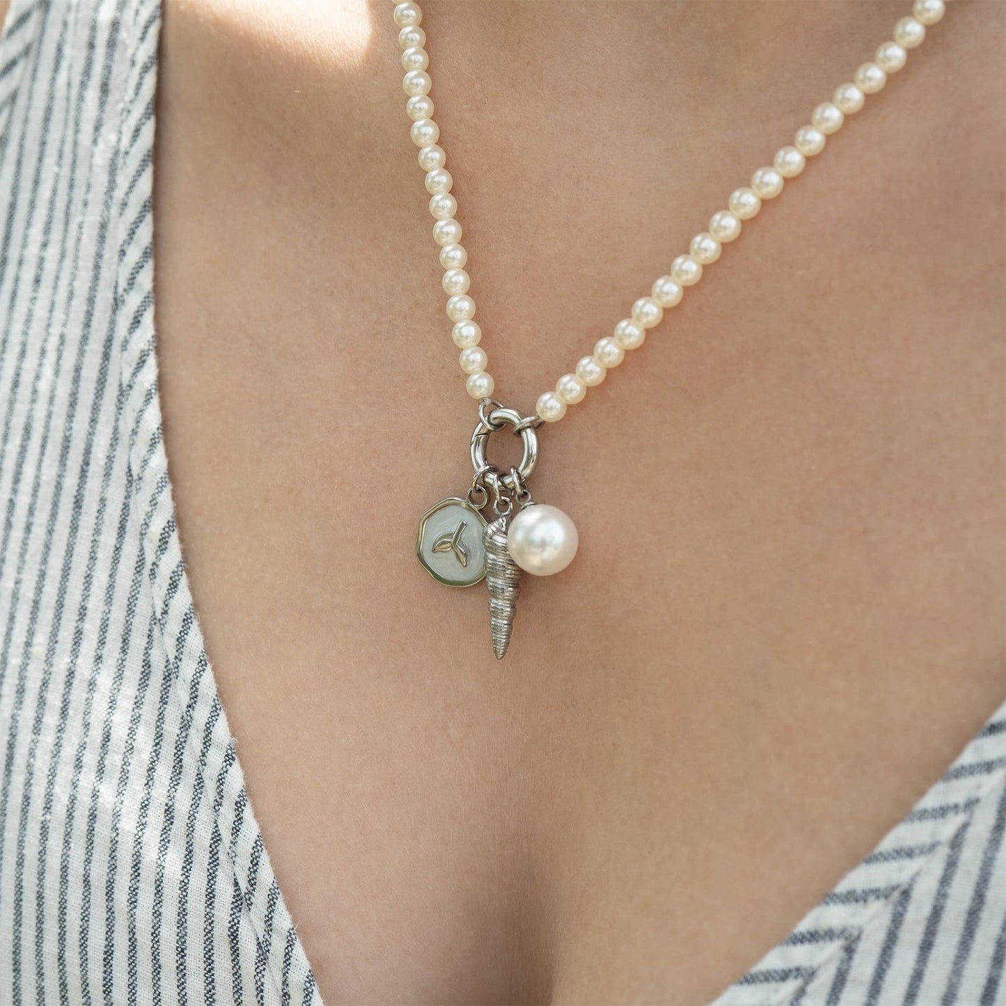 8mm Glass Pearl Charm