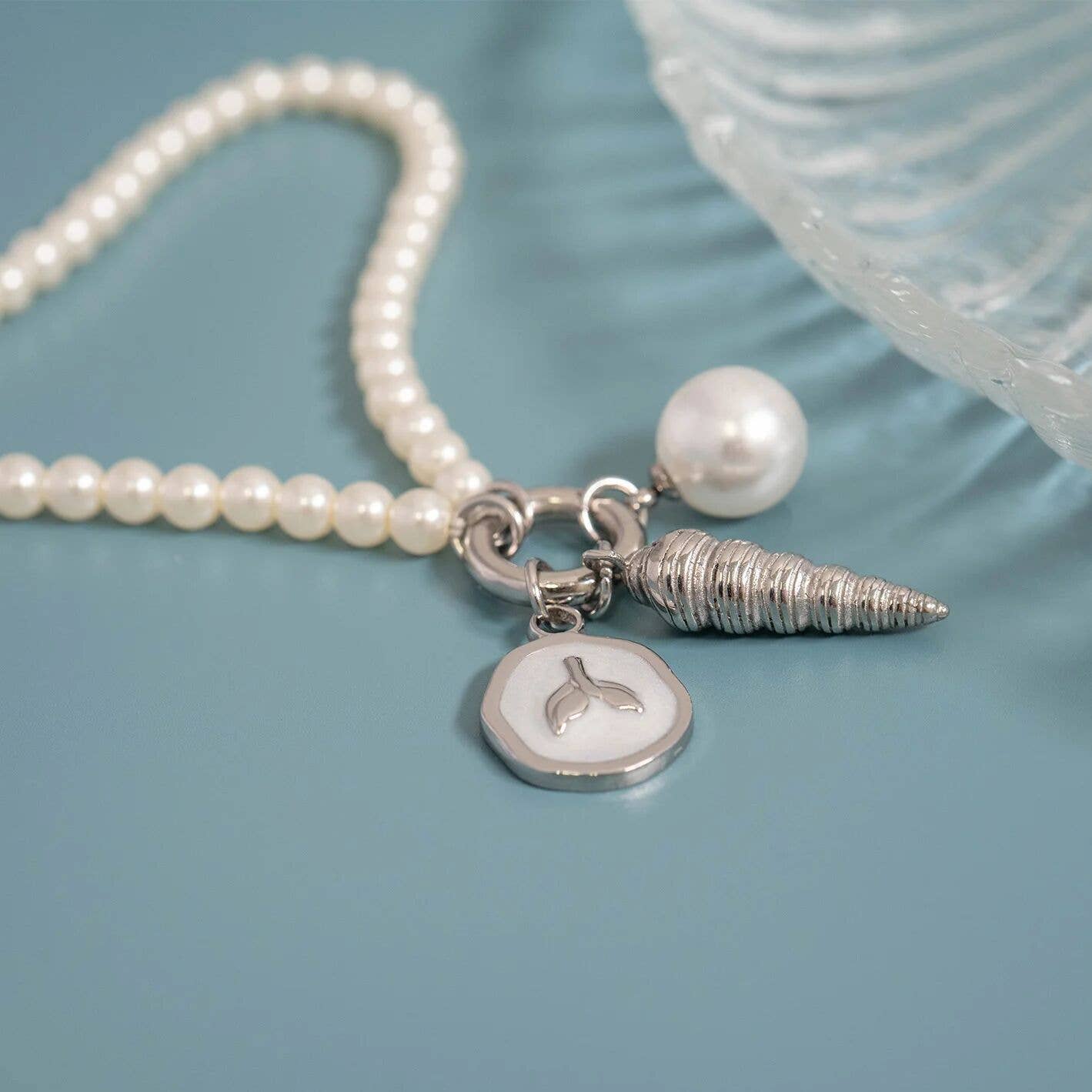 8mm Glass Pearl Charm