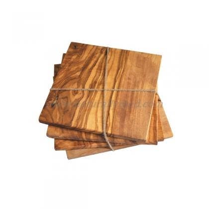 Olive Wood Square Coasters
