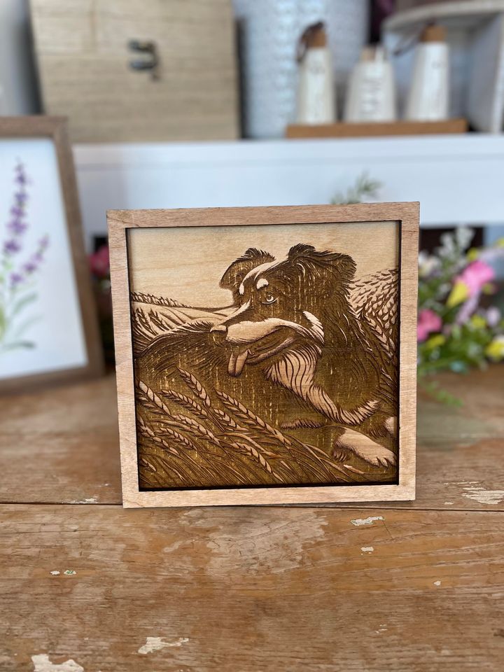 Wooden Deer Portrait