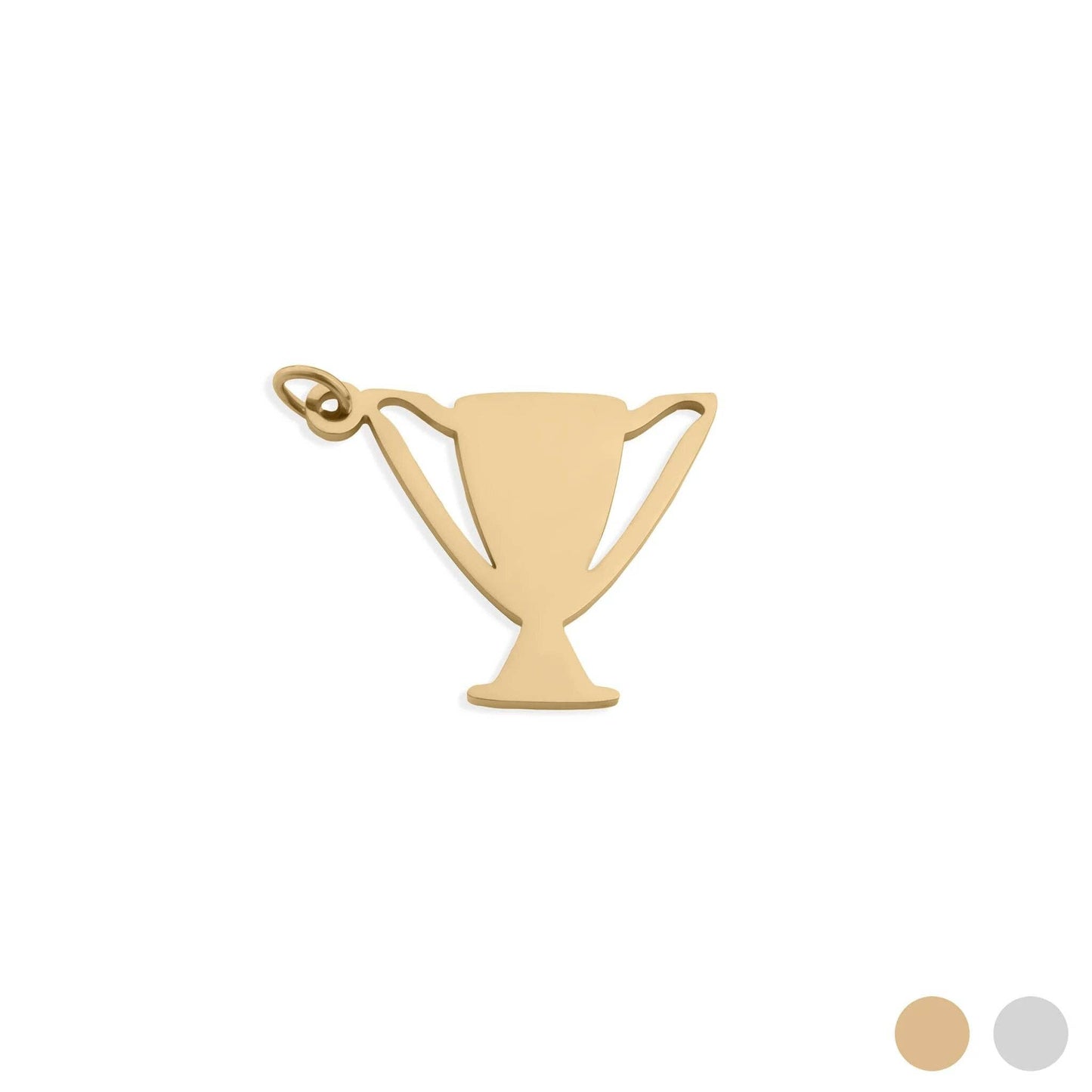 18K Gold PVD Stainless Steel Trophy Charm