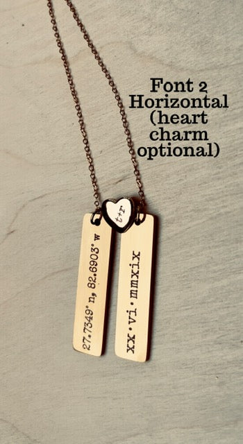 Personalized Bar Necklace