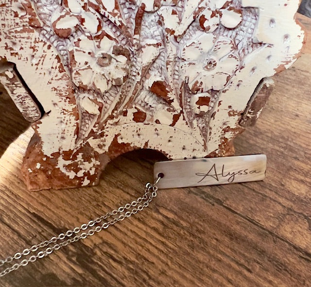 Personalized Bar Necklace